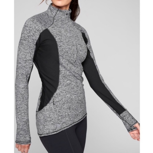 Athleta Sweaters - Athleta Running Wild Colorblock Half Zip Sweater M